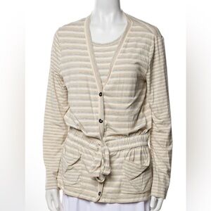 St. John Two-Piece Striped Crew Neck Sweater Set
Size: S